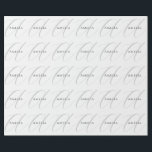 Papel De Regalo Nombre de moda Monograma Letra inicial caligrafía<br><div class="desc">Aquellos que lo vean dirán qué diseño simple y no podrán quitar la vista de esto. Es un diseño muy elegante,  muy estético y muy sencillo. Con tal sencillez,  inmediatamente se reflejará la personalidad que se tiene y la sensibilidad de su trabajo.</div>