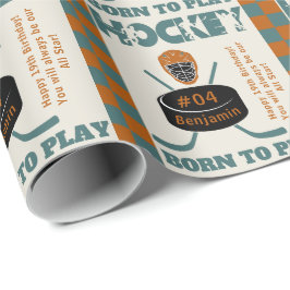 Papel De Regalo Nombre Edad Jersey Número Sentimiento Hockey Depor