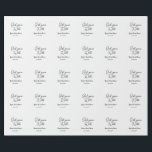 Papel De Regalo Nombre fecha sencilla mini despedida de soltera ch<br><div class="desc">hermoso diseño</div>