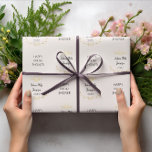 Papel De Regalo Nombre o fecha simple de la ducha de novia<br><div class="desc">Simple envoltura de regalo con el nombre de la ducha de novia/fecha. Cubra su regalo con este lindo papel de envoltura y háganle saber lo especial que es hoy. Puede personalizar fácilmente este ajuste de regalo cambiando el nombre y el texto como desee. Este papel de envoltura también es adecuado...</div>
