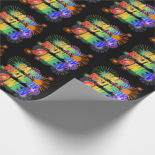 Papel De Regalo Nombre "OWEN", Divertido "FELIZ CUMPLEAÑOS"