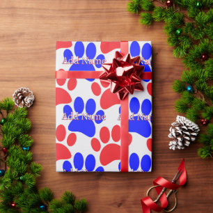 Papel De Regalo Nombre personalizado de impresión de hojas de perr