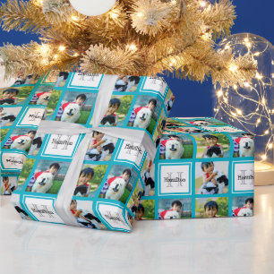 Papel De Regalo Nombre personalizado de la inicial del monograma