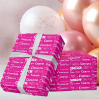 Nombre personalizado de moda de cumpleaños de colo