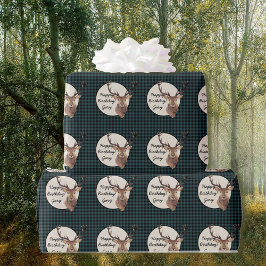 Papel De Regalo Nombre personalizado del viajero de búfalos coloca