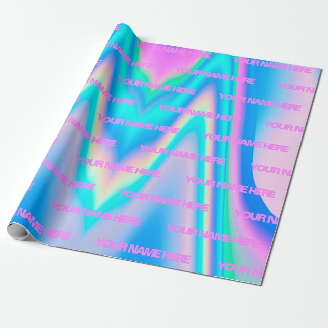 Papel De Regalo Nombre Personalizado Fabolous (Desenrollado)