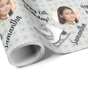 Papel De Regalo Nombre Personalizado Foto Edad de la edad del pati