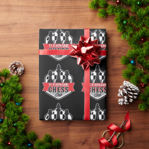 Papel De Regalo NOMBRE personalizado Jaque mate de ajedrez