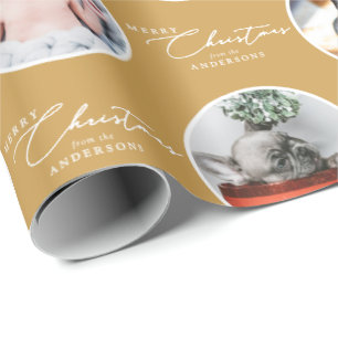 Papel De Regalo Nombre Personalizado Merry Christmas Script 28 Fot