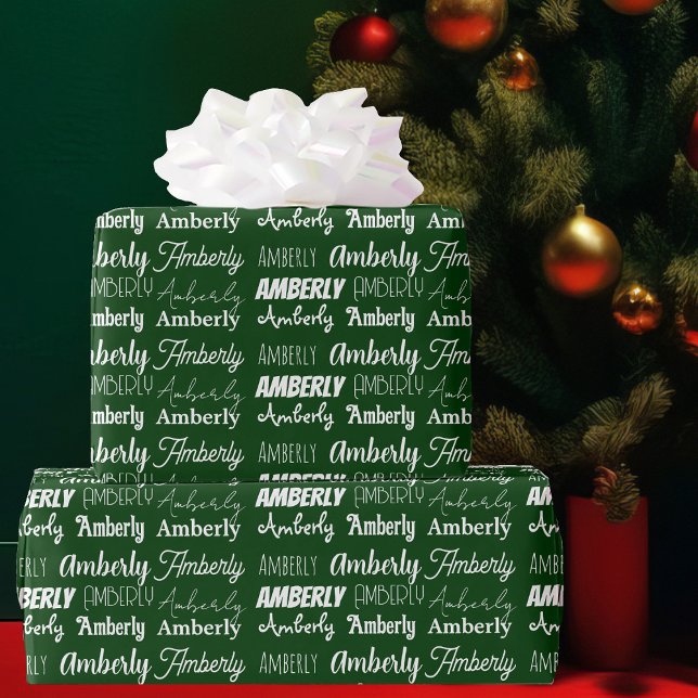 Papel De Regalo Nombre personalizado Navidades de la colección de  (Subido por el creador)