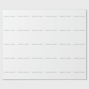 Papel De Regalo Nombre propio decorativo chic sencillo simple negr