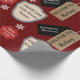 Papel De Regalo Nombre y ubicación personal