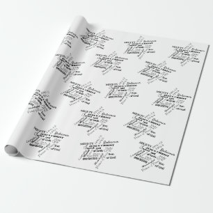 Papel De Regalo Nombres de los Navidades Jesús