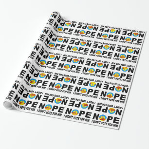 PAPEL DE REGALO NOPE NO VOTÉ POR ÉL