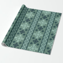 Papel de regalo nórdico copos de nieve de invierno