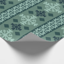 Papel de regalo nórdico copos de nieve de invierno