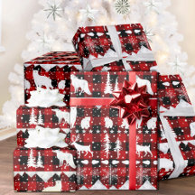 Nórdico Sweater White Red Plaid Winter Animales