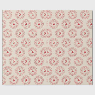 Papel De Regalo North Pole Mail Christmas Wrapping Paper