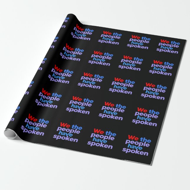 Papel De Regalo Nosotros, el pueblo, hemos hablado para celebrar e (Desenrollado)