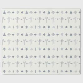 Papel De Regalo Nostalgic Christmas Ornament Stripe Wrapping Paper