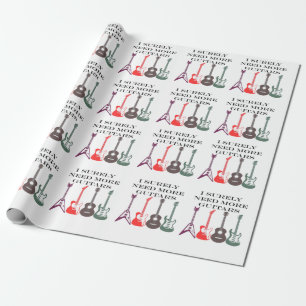Papel De Regalo Nota de música de Guitars eléctricos y acústicos
