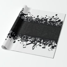 Nota de música Guitar Classic Gift Wrapter Paper