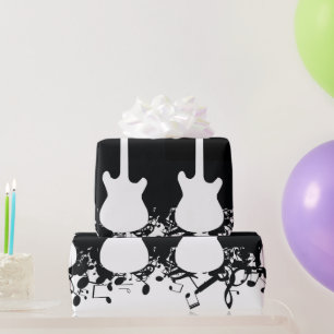Papel De Regalo Nota de música Guitar Classic Gift Wrapter Paper