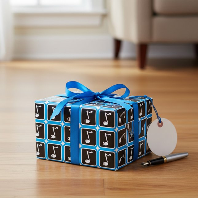 Papel De Regalo Nota musical negrita Símbolo musical Minimalista (Subido por el creador)