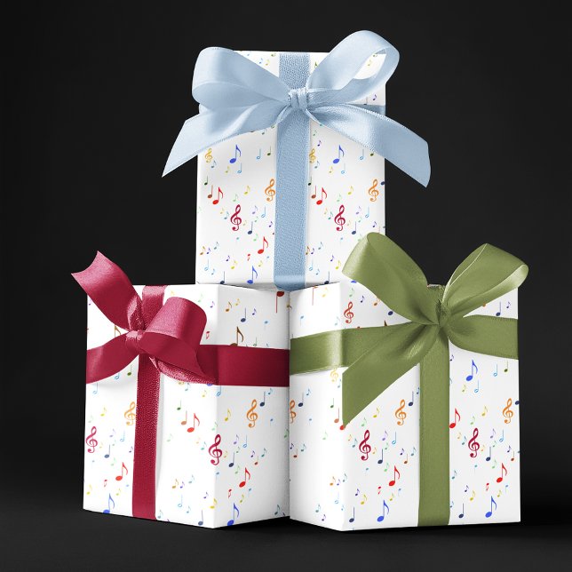 Papel De Regalo notas musicales coloridas (Subido por el creador)