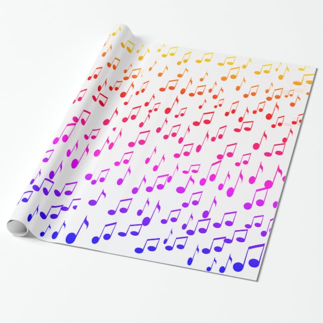 Papel De Regalo Notas musicales, The Beats!_ (Desenrollado)