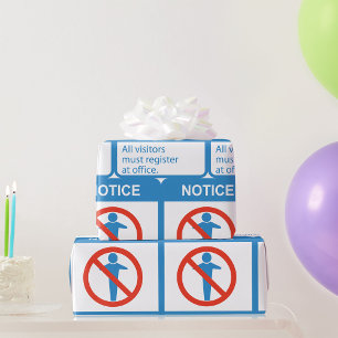 Papel De Regalo Notificar a todos los visitantes