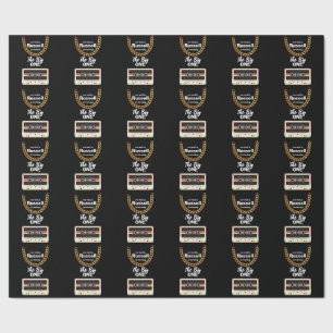 Papel De Regalo Notorio Cumpleaños Negro 1er