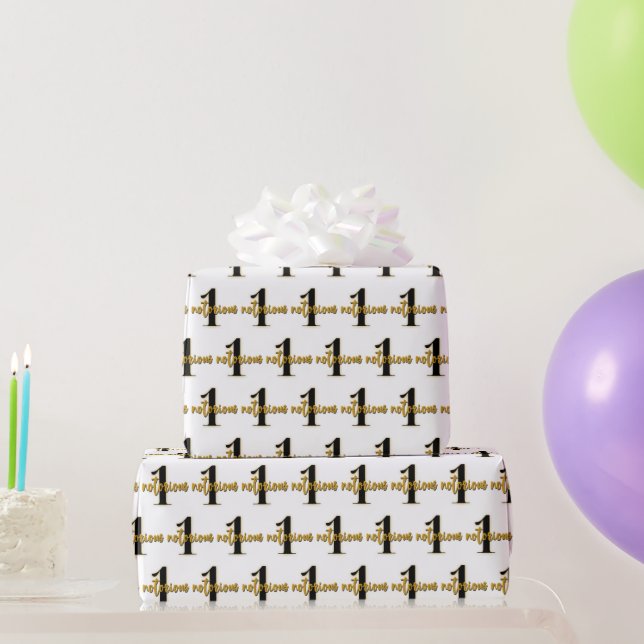 Papel De Regalo Notorio | Hip Hop retro 1er cumpleaños (Regalos de fiesta)