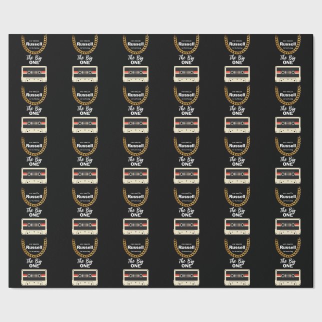 Papel De Regalo Notorious One 1st Birthday Black  (Costura)