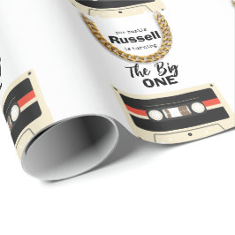 Papel De Regalo Notorious One cumpleaños blanco