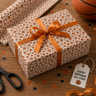 Papel De Regalo Novato del Año 1er Cumpleaños Baloncesto