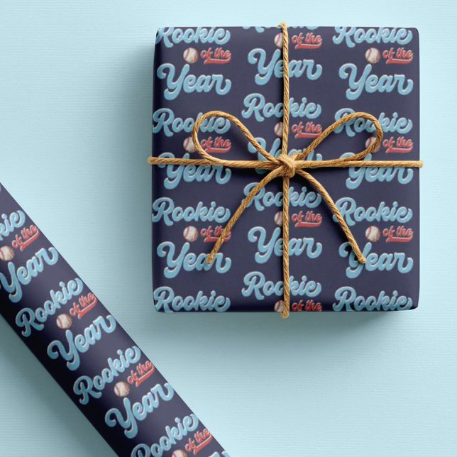 Papel De Regalo Novato del Año Béisbol 1er Cumpleaños (Subido por el creador)