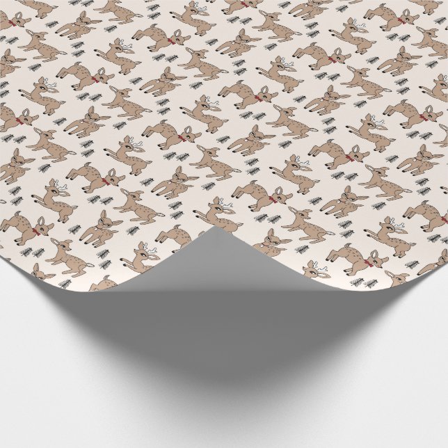 Papel De Regalo Novedad de Navidades venados (Esquina)