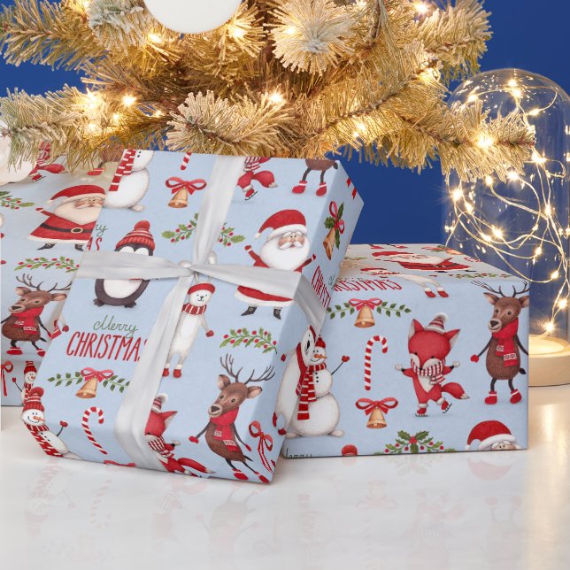 Papel De Regalo Novedades divertidas de Santa Claus y Navidades am (Vacaciones)