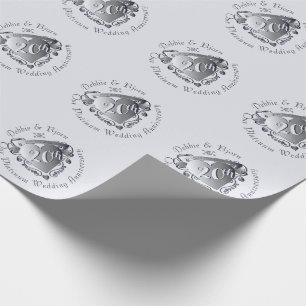 Papel De Regalo Noveno, 10, 20, 25°, 70° Aniversario del Boda
