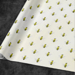 Papel De Regalo Novia A Bee Bridal Shower<br><div class="desc">¡Novia a la abeja! Ducha de novia con fondo de color amarillo</div>