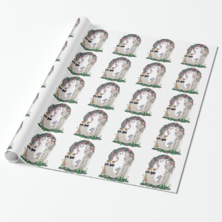Papel De Regalo Novia Art Deco y asistentes