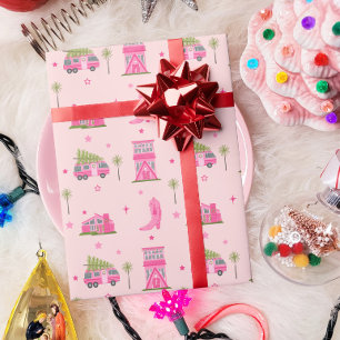 Papel De Regalo Novia costera boota a Navidades rosados campera mo