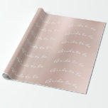 Papel De Regalo Novia de brocha personalizada para ser rosa Rubor<br><div class="desc">Minimalismo y simplicidad de Form Glam y papel de ajuste de Moda para muchas ocasiones como cumpleaños,  aniversario,  boda,  fiesta nupcial,  nuevo trabajo,  nuevo hogar,  fiesta corporativo,  fiesta de jubilaciones,  recién nacido... </div>