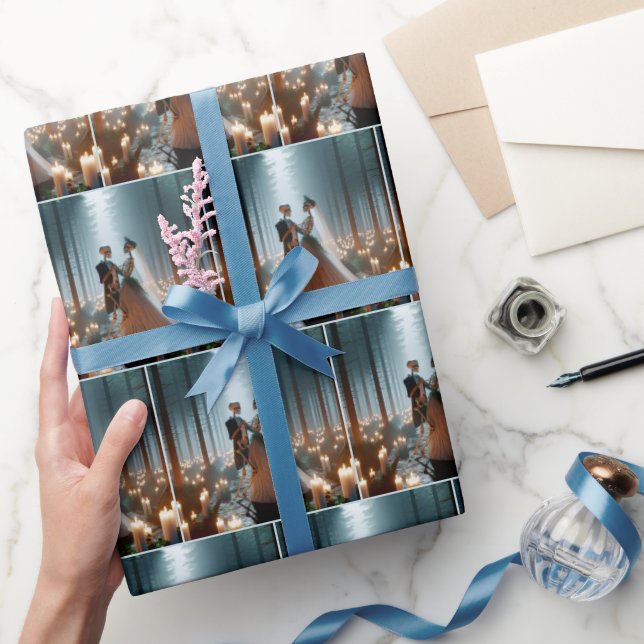 Papel De Regalo Novia de Halloween y baile de Groom (Regalar)