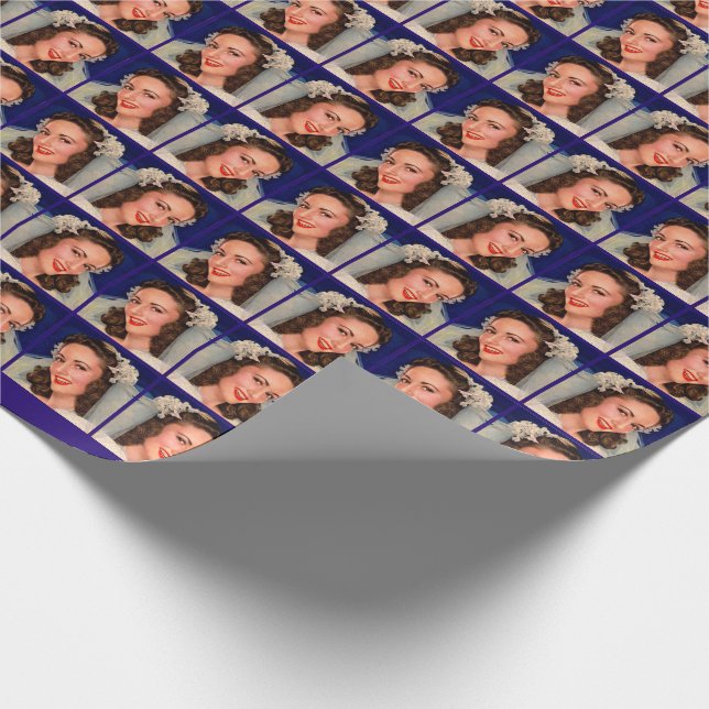 Papel De Regalo Novia de los años 40 (Esquina)