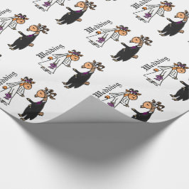 Papel De Regalo Novia divertida y Boda de Groom Goat