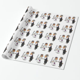 Papel De Regalo Novia divertida y Boda de Groom Goat