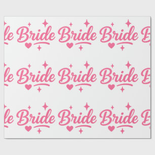 Papel De Regalo Novia Neon Rosa