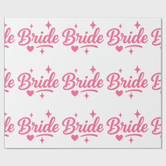 Papel De Regalo Novia Neon Rosa